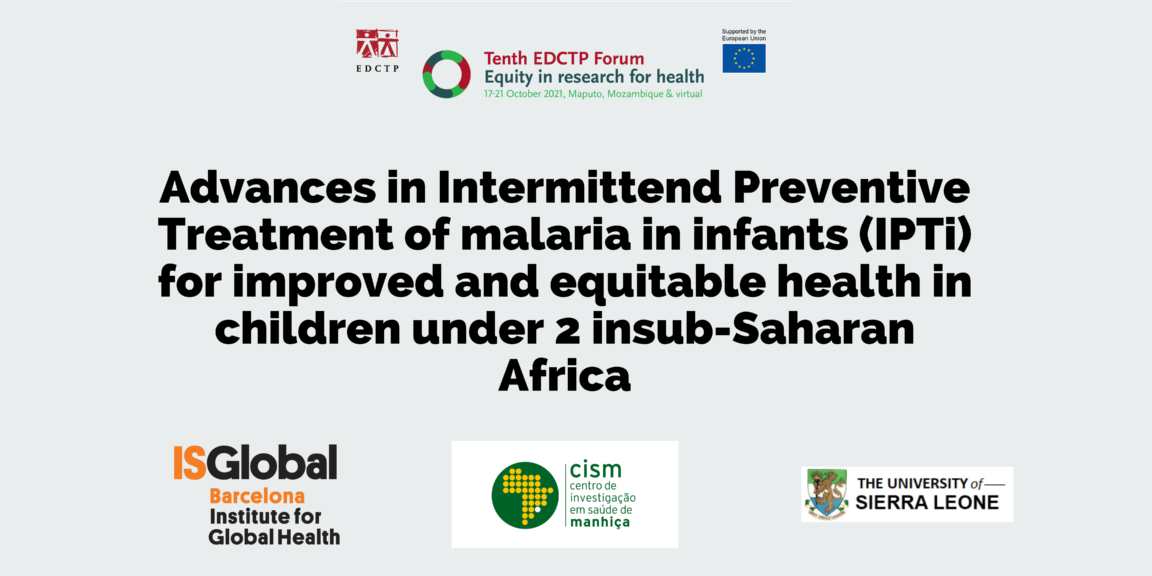 MULTIPLY’s symposium on IPTi at the Tenth EDCTP Forum – 17-21 October 2021