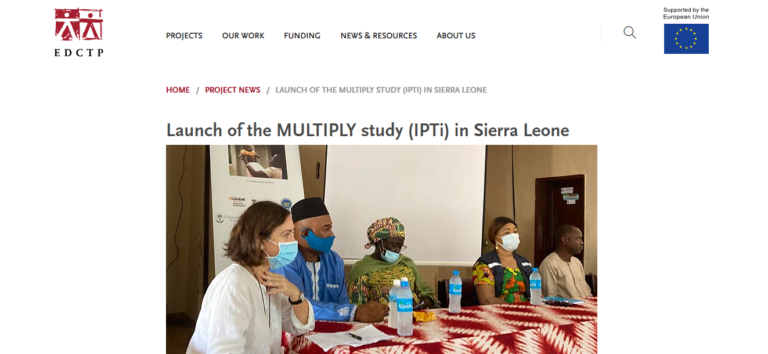 MULTIPLY launch in Sierra Leone – EDCTP’s January 2022 update