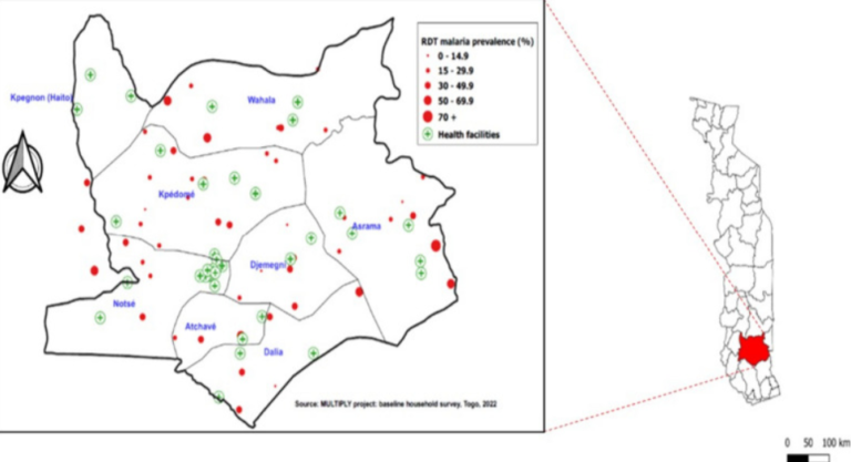 Prevalence and risk factors associated with malaria infection in children under two years of age in southern Togo prior to perennial malaria chemoprevention implementation
